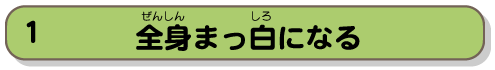 全身まっ白になる